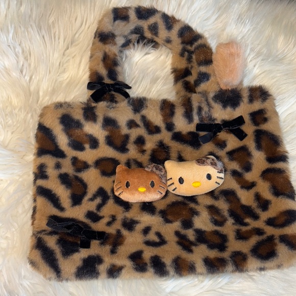 Accessories | Hello Kitty Leopard Print Kids Tote Bag | Poshmark